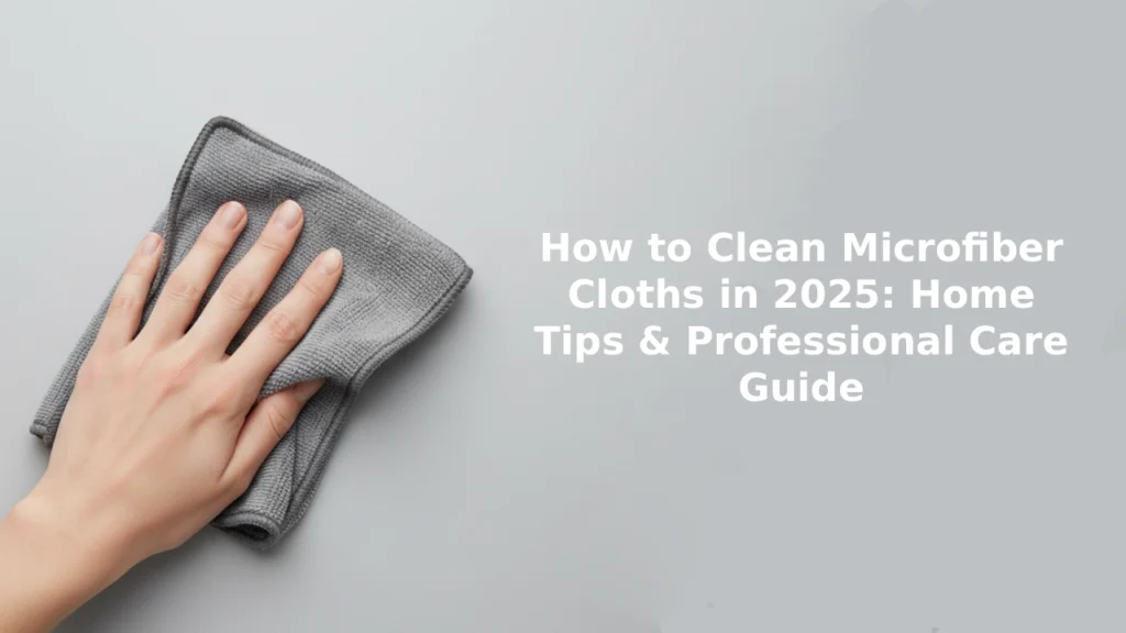 How to Clean Microfiber Cloths in 2025: Home Tips & Professional Care Guide