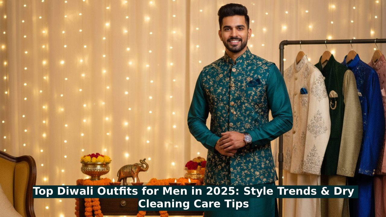 Top Diwali Outfits for Men in 2025: Style Trends & Dry Cleaning Care Tips